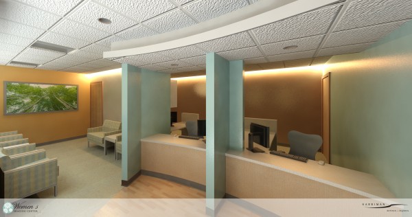 Cary Medical Center in Caribou has completed construction on its Womens Imaging Center, which will offer the newest types of digital mammography and stereotactic biopsy to patients. Stereotactic biopsy, a minimally invasive diagnostic procedure, had not previously been available in Aroostook County. The new center will cut down on travel time, as women will no longer have to make the trip to Bangor or beyond for such advanced care. The interior of the facility, pictured here in artists renderings, is warm and comfortable, and a public open house will be held on Feb. 2 Cary Medical Center in Caribou has completed construction on its Womens Imaging Center, which will offer the newest types of digital mammography and stereotactic biopsy to patients. Stereotactic biopsy, a minimally invasive diagnostic procedure, had not previously been available in Aroostook County. The new center will cut down on travel time, as women will no longer have to make the trip to Bangor or beyond for such advanced care. The interior of the facility, pictured here in artists renderings, is warm and comfortable, and a public open house will be held on Feb. 2