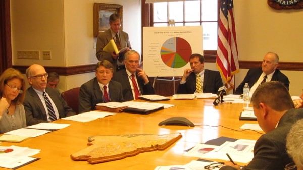 Members of Gov. Paul LePage's cabinet present LePage's biennial and supplemental budget proposals on Friday, Jan. 11, 2013, in Augusta. LePage did not attend the presentation. Members of Gov. Paul LePage's cabinet present LePage's biennial and supplemental budget proposals on Friday, Jan. 11, 2013, in Augusta. LePage did not attend the presentation.