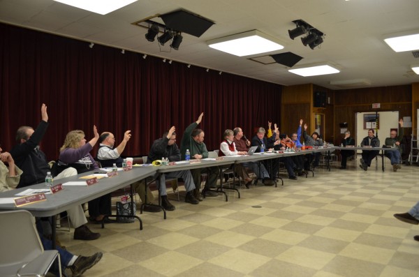 RSU 19's board of directors voted 12 to 4 to bring a $2.8 million stabilization loan attempt before voters of the eight member towns during a meeting at Nokomis Regional High School in Newport on Wednesday, Jan. 30, 2013. Two previous loan attempts -- $3.6 million and $2.9 million -- were previously denied by voters. RSU 19's board of directors voted 12 to 4 to bring a $2.8 million stabilization loan attempt before voters of the eight member towns during a meeting at Nokomis Regional High School in Newport on Wednesday, Jan. 30, 2013. Two previous loan attempts -- $3.6 million and $2.9 million -- were previously denied by voters.