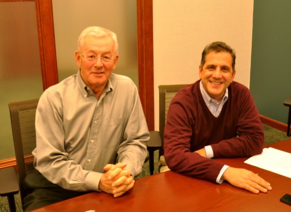 Dead River Co. and Xpress Natural Gas on Jan. 30, 2013, announced a partnership to make compressed natural gas, or CNG, available for the first time to Maine commercial customers. Pictured are Bob Moore, CEO of Dead River Co., and John Nahill, CEO of Xpress Natural Gas. Dead River Co. and Xpress Natural Gas on Jan. 30, 2013, announced a partnership to make compressed natural gas, or CNG, available for the first time to Maine commercial customers. Pictured are Bob Moore, CEO of Dead River Co., and John Nahill, CEO of Xpress Natural Gas.