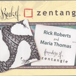 Book cover from The Book of Zentangle courtesy of Rick Roberts and Maria Thomas Book cover from The Book of Zentangle courtesy of Rick Roberts and Maria Thomas