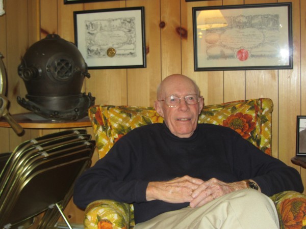 Capt. Richard Spear at his Rockland home. Capt. Richard Spear at his Rockland home.