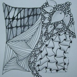 Zentangle tile courtesy of Jenny Perruzzi Zentangle tile courtesy of Jenny Perruzzi