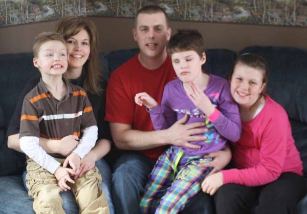 Friends and relatives are fundraising to help a Caribou family struggling financially with medical and travel expenses associated with a daughters multiple ailments. Tristian (from left), Jessica, Travis, Jada and Abbie Robbins are grateful for the outpouring of public support they have received to aid with Jadas medical expenses and needs. Friends and relatives are fundraising to help a Caribou family struggling financially with medical and travel expenses associated with a daughters multiple ailments. Tristian (from left), Jessica, Travis, Jada and Abbie Robbins are grateful for the outpouring of public support they have received to aid with Jadas medical expenses and needs.
