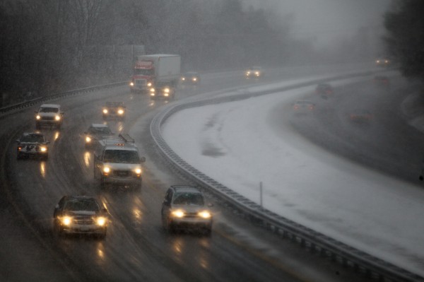 Motorists makes their way north on Interstate 295 through Portland on Wednesday, Feb. 27, 2013, as a winter storm pelts the city with wind, snow and rain. Motorists makes their way north on Interstate 295 through Portland on Wednesday, Feb. 27, 2013, as a winter storm pelts the city with wind, snow and rain.