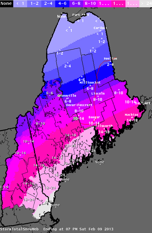 Near blizzard may dump at least a foot of snow on most of Maine