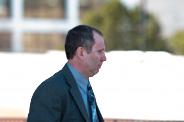 Peter Robinson leaves the Penobscot Judicial Center after a judge heard pretrial motions on Thursday, March 21, 2013. Peter Robinson leaves the Penobscot Judicial Center after a judge heard pretrial motions on Thursday, March 21, 2013.