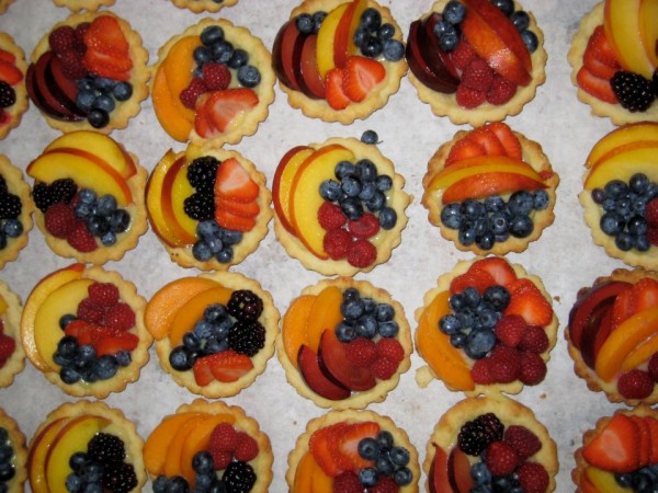 Fruit tarts sit on display at Morning Glory Bakery in Bar Harbor. Fruit tarts sit on display at Morning Glory Bakery in Bar Harbor.