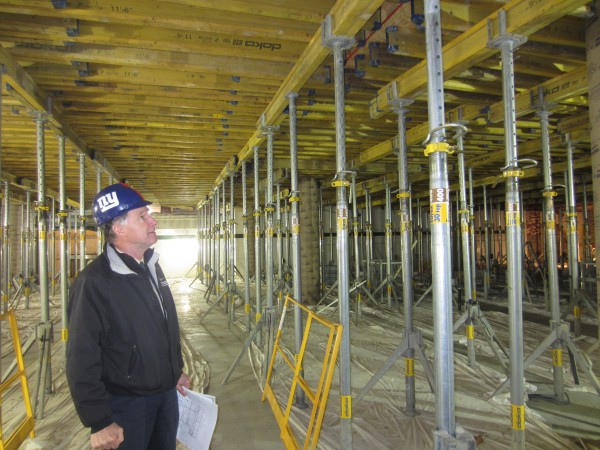 Don Borkowski, director of capital projects at Bowdoin College, examines steel supports in the first floor of the old gymnasium at the former Longfellow School in Brunswick. The gym has been gutted and will soon include two stories -- a digital media lab on the first floor and the dance department on the second floor. Don Borkowski, director of capital projects at Bowdoin College, examines steel supports in the first floor of the old gymnasium at the former Longfellow School in Brunswick. The gym has been gutted and will soon include two stories -- a digital media lab on the first floor and the dance department on the second floor.