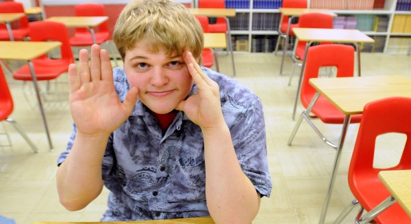 Kyle Merchant has autism, but has supported the Dexter Regional High School basketball, football and baseball programs for the past four years. Merchant also played in a few games with the basketball team. He has been recognized for his efforts at practices and games by receiving the Maine McDonald's Spirit of the Game Award. Kyle Merchant has autism, but has supported the Dexter Regional High School basketball, football and baseball programs for the past four years. Merchant also played in a few games with the basketball team. He has been recognized for his efforts at practices and games by receiving the Maine McDonald's Spirit of the Game Award.