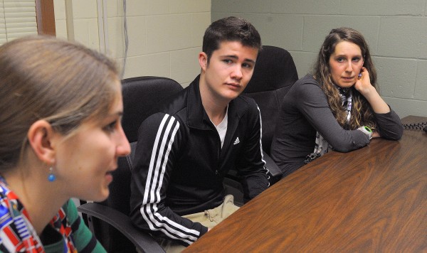 Orono High School students Lily Koffman (right) and James O'Neil (center) recently returned from China where they spent 10 days with host families. Mackenzie Grobmyer (left) is the international coordinator with the school and she participated in a different trip to visit schools in different cities. Orono High School students Lily Koffman (right) and James O'Neil (center) recently returned from China where they spent 10 days with host families. Mackenzie Grobmyer (left) is the international coordinator with the school and she participated in a different trip to visit schools in different cities.