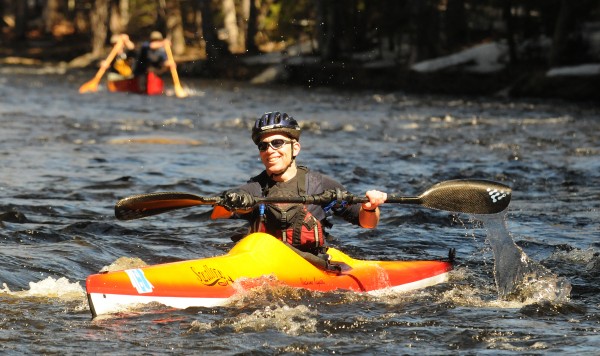 Ray Wirth paddles down the St. George River Saturday during the 34th annual canoe race in Searsmont. Wirth was the over-all winner of the season opener race with the time of 41 minutes 44 seconds. Ray Wirth paddles down the St. George River Saturday during the 34th annual canoe race in Searsmont. Wirth was the over-all winner of the season opener race with the time of 41 minutes 44 seconds.