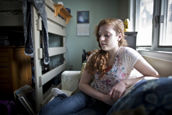 There was a time when Georgiann Steely, 16, pictured March 29, 2013, at her Rochester, Minnesota home, couldn't pick up a phone or knock on a door without her knees knocking and her palms sweating with anxiety. There was a time when Georgiann Steely, 16, pictured March 29, 2013, at her Rochester, Minnesota home, couldn't pick up a phone or knock on a door without her knees knocking and her palms sweating with anxiety.