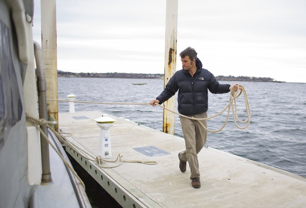 Capt. Robert Iserbyt of Rockport Charters unties his boat in Rockland before heading out into the Penobscot Bay Friday morning. Iserbyt started fishing for sea urchins in 1989 and is now an urchin tender for other fishermen. Iserbyt spoke about the similarities between the sea urchin "gold rush" of the 1990s and the current elver fishing boom. Capt. Robert Iserbyt of Rockport Charters unties his boat in Rockland before heading out into the Penobscot Bay Friday morning. Iserbyt started fishing for sea urchins in 1989 and is now an urchin tender for other fishermen. Iserbyt spoke about the similarities between the sea urchin "gold rush" of the 1990s and the current elver fishing boom.