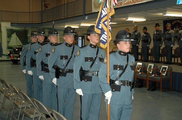The Maine State Police welcomed 11 new troopers to the force following a graduation ceremony Friday at the Maine Criminal Justice Academy in Vassalboro. The Maine State Police welcomed 11 new troopers to the force following a graduation ceremony Friday at the Maine Criminal Justice Academy in Vassalboro.