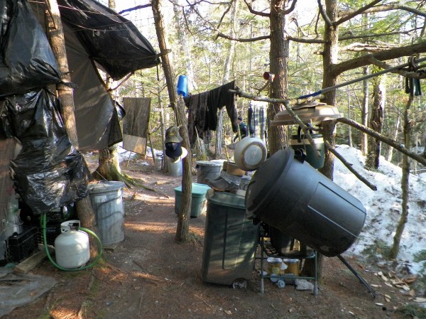 Christopher Knight reportedly lived at this makeshift campsite in Rome, Maine, for 27 years. Christopher Knight reportedly lived at this makeshift campsite in Rome, Maine, for 27 years.