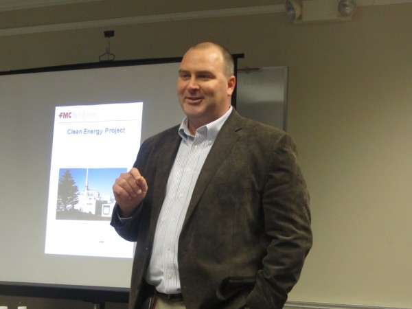 FMC BioPolymer Rockland plant manager Dennis Kearney explains the company's proposal to convert to liquid natural gas. FMC BioPolymer Rockland plant manager Dennis Kearney explains the company's proposal to convert to liquid natural gas.