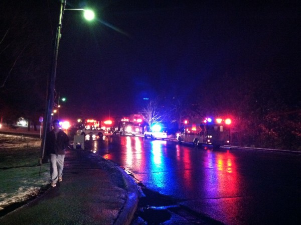 Orono and Old Town fire department personnel respond to a report of a fire at the Phi Kappa Sigma fraternity on College Avenue in Orono on Friday evening. Orono and Old Town fire department personnel respond to a report of a fire at the Phi Kappa Sigma fraternity on College Avenue in Orono on Friday evening.