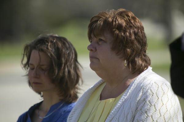 Carol Polley, right, stands with friends and other military members during a memorial service for her son at the University of Maine on Monday, May 6, 2013. David Michael Veverka, a Maine graduate and Army National Guard staff sergeant with the 172nd Infantry Division, was killed in 2006 by an improvised explosive device while serving in Iraq. Carol Polley, right, stands with friends and other military members during a memorial service for her son at the University of Maine on Monday, May 6, 2013. David Michael Veverka, a Maine graduate and Army National Guard staff sergeant with the 172nd Infantry Division, was killed in 2006 by an improvised explosive device while serving in Iraq.