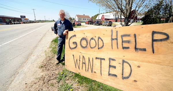 Pete Waterman of Waterman Farms in Sabattus posted a help-wanted sign along Route 126 in front of his family's farm recently because he was looking for a skilled farmhand. He had 14 applicants. Many were unfamiliar with simple farm tasks such as driving a tractor or milking cows. He ended up hiring a student helper and a part-time worker from the 14. Pete Waterman of Waterman Farms in Sabattus posted a help-wanted sign along Route 126 in front of his family's farm recently because he was looking for a skilled farmhand. He had 14 applicants. Many were unfamiliar with simple farm tasks such as driving a tractor or milking cows. He ended up hiring a student helper and a part-time worker from the 14.