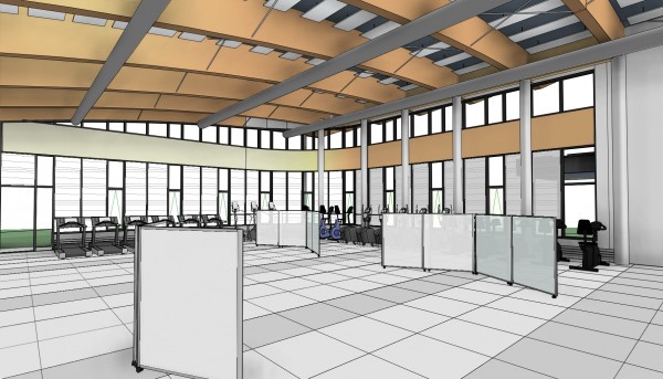 An architect's rendering shows the interior fitness area of the Rodney Smith Wellness Center being added on to the A.K. Christie Complex at Northern Maine Community College in Presque Isle. NMCC held a groundbreaking ceremony on Wednesday to celebrate the project, though construction actually started last month. An architect's rendering shows the interior fitness area of the Rodney Smith Wellness Center being added on to the A.K. Christie Complex at Northern Maine Community College in Presque Isle. NMCC held a groundbreaking ceremony on Wednesday to celebrate the project, though construction actually started last month.