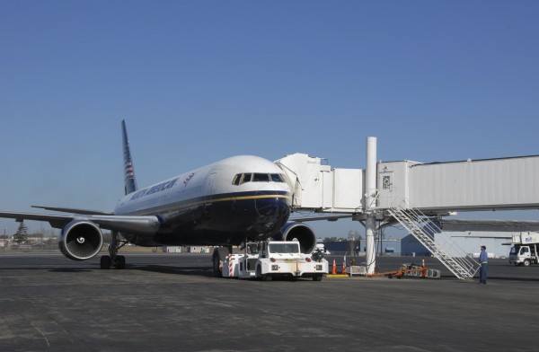 A North American Airlines Boeing 767 is serviced at Bangor International Airport in March 2012. Government and airline reporting systems have logged dozens of cases in which passenger electronics were suspected of interfering with navigation, radios and other aviation equipment. A North American Airlines Boeing 767 is serviced at Bangor International Airport in March 2012. Government and airline reporting systems have logged dozens of cases in which passenger electronics were suspected of interfering with navigation, radios and other aviation equipment.