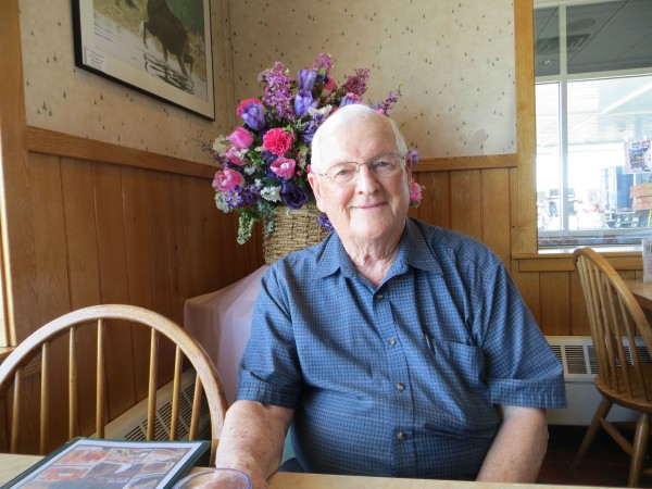 Don Gallupe, 89, shared life stories and war stories with Robin Clifford Wood at Dysart's earlier this month. Don Gallupe, 89, shared life stories and war stories with Robin Clifford Wood at Dysart's earlier this month.