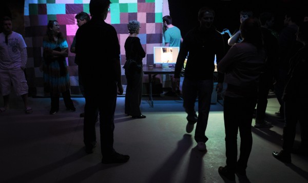People walk around during the eighth annual New Media Night at the University of Maine in Orono Thursday. The even was held in the new Innovative Media Research and Commerce Center that is expected to be completed and open in September. People walk around during the eighth annual New Media Night at the University of Maine in Orono Thursday. The even was held in the new Innovative Media Research and Commerce Center that is expected to be completed and open in September.