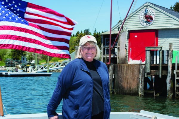 Linda Bean at Port Clyde. Linda Bean at Port Clyde.