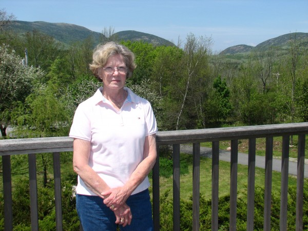 Nancy Rohan of Key Largo, Fla., stands Friday, May 31, 2013, on the porch of her summer home on Mount Desert Island. Rohan, who fell off the Bar Harbor town pier and into the water last October when a section of railing on the pier gave way, has notified the town that she intends to file a claim against the town over the incident. Nancy Rohan of Key Largo, Fla., stands Friday, May 31, 2013, on the porch of her summer home on Mount Desert Island. Rohan, who fell off the Bar Harbor town pier and into the water last October when a section of railing on the pier gave way, has notified the town that she intends to file a claim against the town over the incident.