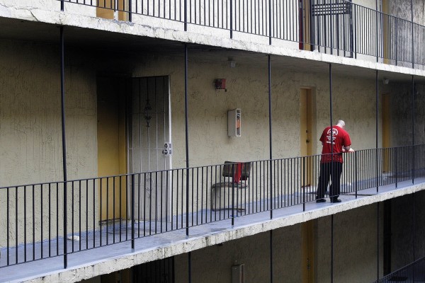 The smoked out apartment of Pedro Vargas, left, caught fire on Friday, July 26, 2013, when the disgruntled tenant killed the apartment building manager, Italo Pisciotti, and his wife, Shamira, in Hialeah, Florida. The smoked out apartment of Pedro Vargas, left, caught fire on Friday, July 26, 2013, when the disgruntled tenant killed the apartment building manager, Italo Pisciotti, and his wife, Shamira, in Hialeah, Florida.
