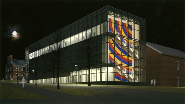A rendering by Frederick Fisher and Partners Architects of the new Alfond-Lunder Pavilion, a massive addition to the Colby College Museum of Art in Waterville, set to open July 14. A rendering by Frederick Fisher and Partners Architects of the new Alfond-Lunder Pavilion, a massive addition to the Colby College Museum of Art in Waterville, set to open July 14.