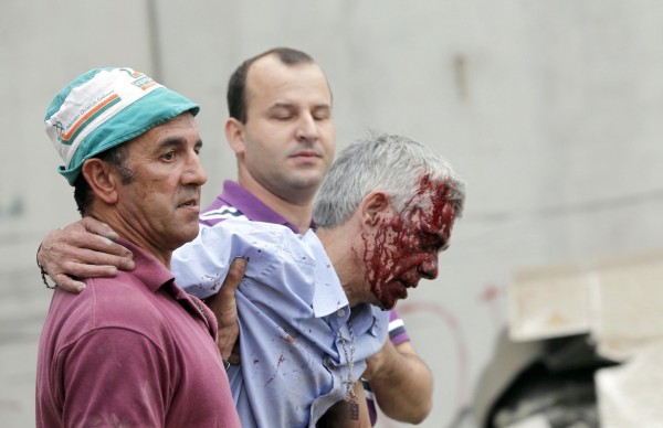Train driver Francisco Jose Garzon, center, is helped by two men after his train crashed near Santiago de Compostela, northwestern Spain, July 24, 2013. Garzon, the driver of the Spanish train that derailed, killing at least 80 people, was under police guard in hospital on Thursday after the dramatic accident which an official source said was caused by excessive speed. Train driver Francisco Jose Garzon, center, is helped by two men after his train crashed near Santiago de Compostela, northwestern Spain, July 24, 2013. Garzon, the driver of the Spanish train that derailed, killing at least 80 people, was under police guard in hospital on Thursday after the dramatic accident which an official source said was caused by excessive speed.