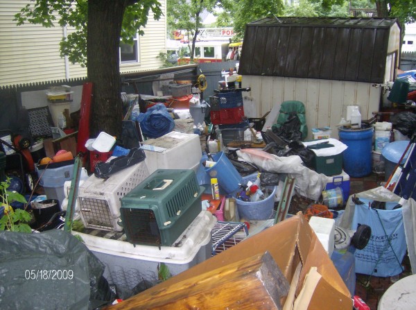 This image depicts a Portland home where city officials found hoarding taking place nearly four years ago. City leaders say the problem has begun to grow since then, and a response team has been set up to specialize in the cases. This image depicts a Portland home where city officials found hoarding taking place nearly four years ago. City leaders say the problem has begun to grow since then, and a response team has been set up to specialize in the cases.