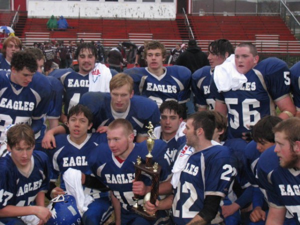 The Central Maine Eagles. Courtesy of Greater New England Youth Football League The Central Maine Eagles. Courtesy of Greater New England Youth Football League