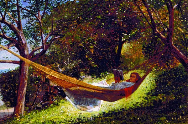 Winslow Homer "Girl in the Hammock," 1873, oil on canvas, 13 1/2" x 20" / Colby College Museum of Art, The Lunder Collection Winslow Homer "Girl in the Hammock," 1873, oil on canvas, 13 1/2" x 20" / Colby College Museum of Art, The Lunder Collection