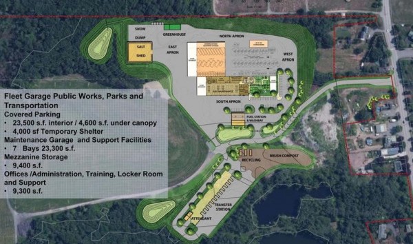 South Portland's proposed community services facility would be off Highland Avenue at the city transfer station. The transfer station would be moved in the first phase of the project. South Portland's proposed community services facility would be off Highland Avenue at the city transfer station. The transfer station would be moved in the first phase of the project.