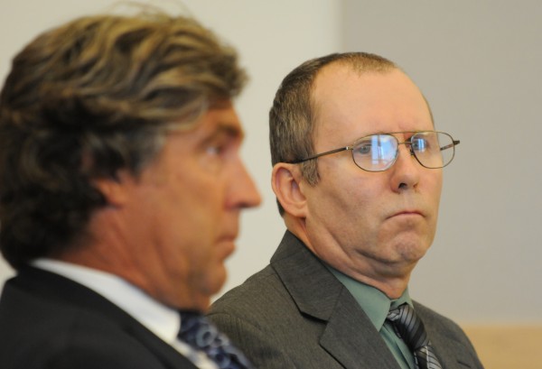 Peter Robinson (right) sits with his attorney Thomas Hallett during his sentencing at the Penobscot Judicial Center in Bangor on Wednesday. Peter Robinson (right) sits with his attorney Thomas Hallett during his sentencing at the Penobscot Judicial Center in Bangor on Wednesday.