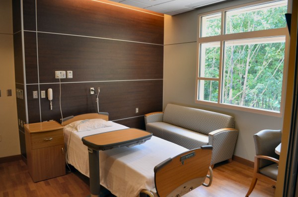 One half of a super suite in the new inpatient wing of Sebasticook Valley Hospital in Pittsfield on Tuesday, July 16, 2013. One half of a super suite in the new inpatient wing of Sebasticook Valley Hospital in Pittsfield on Tuesday, July 16, 2013.