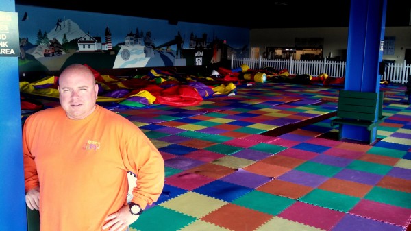 Ryan Hatch, the owner of The Maine Jump in Bangor, stands in his facility before it opens on Wednesday morning, July 17, 2013. The Maine Jump will have a grand reopening on July 23 after a series of renovations, including upgraded security, new inflatable amusements. Ryan Hatch, the owner of The Maine Jump in Bangor, stands in his facility before it opens on Wednesday morning, July 17, 2013. The Maine Jump will have a grand reopening on July 23 after a series of renovations, including upgraded security, new inflatable amusements.