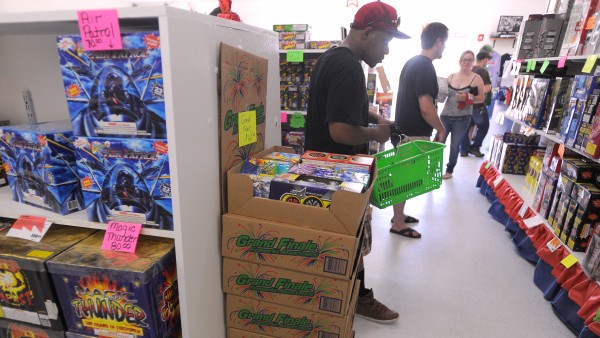 The Maine Fireworks store in Brewer was very busy Wednesday afternoon. The Maine Fireworks store in Brewer was very busy Wednesday afternoon.