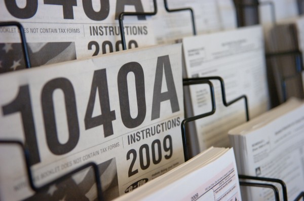 Tax forms and instructions for 2009 returns are seen at the Bangor Public Library on Tuesday, Feb. 2, 2010 in Bangor. Tax forms and instructions for 2009 returns are seen at the Bangor Public Library on Tuesday, Feb. 2, 2010 in Bangor.
