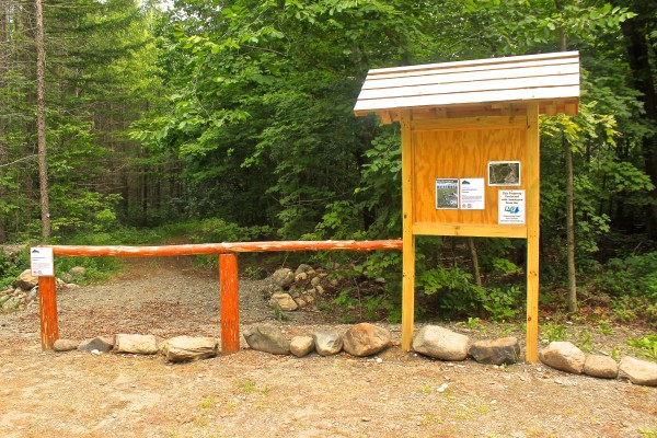 A kiosk and cedar fencing mark the trail head of the Central Penjajawoc Preserve, which officially opened Aug. 13, 2013, in Bangor. A kiosk and cedar fencing mark the trail head of the Central Penjajawoc Preserve, which officially opened Aug. 13, 2013, in Bangor.