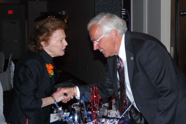 Former House Speaker John Martin was the subject of a benefit roast Saturday night in Presque Isle. A host of Maine Democrats took turns taking jabs at the Eagle Lake Democrat on issues ranging from his use of Parliamentary procedure to get his way to his longtime commitment to the upgrading of Route 11. After the roast former Mapleton legislator Mabel Desmond took a few moments to speak to her former colleague. Former House Speaker John Martin was the subject of a benefit roast Saturday night in Presque Isle. A host of Maine Democrats took turns taking jabs at the Eagle Lake Democrat on issues ranging from his use of Parliamentary procedure to get his way to his longtime commitment to the upgrading of Route 11. After the roast former Mapleton legislator Mabel Desmond took a few moments to speak to her former colleague.