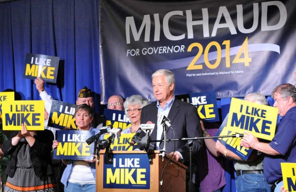 Mike Michaud officially announces his intention to run for governor of Maine at the Franco-American Heritage Center in Lewiston Thursday at noon. Mike Michaud officially announces his intention to run for governor of Maine at the Franco-American Heritage Center in Lewiston Thursday at noon.