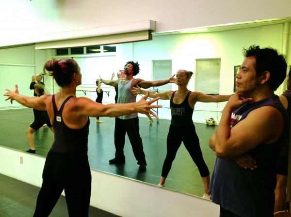 Esduardo Mariscal, far right, directs a rehearsal of his dance production "Luz," which comes to the Portland Stage Company this week. Esduardo Mariscal, far right, directs a rehearsal of his dance production "Luz," which comes to the Portland Stage Company this week.