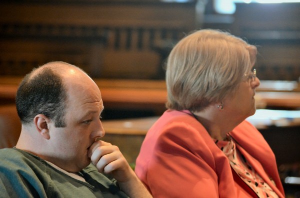 Matthew Partridge sits silently next to his attorney Pamela Ames as family members and friends of Justin Smith speak to Justice Michaela Murphy before Partridge's sentencing in Kennebec County Superior Court in Augusta. Partridge will serve 15 years in prison after pleading guilty to manslaughter. Matthew Partridge sits silently next to his attorney Pamela Ames as family members and friends of Justin Smith speak to Justice Michaela Murphy before Partridge's sentencing in Kennebec County Superior Court in Augusta. Partridge will serve 15 years in prison after pleading guilty to manslaughter.
