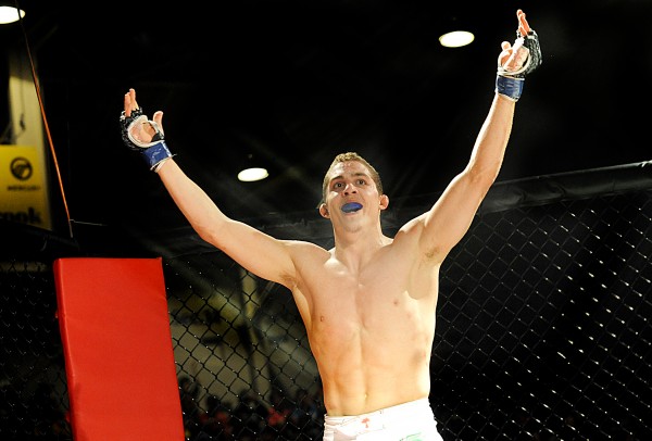 Ray Wood celebrates his first professional bout debut win over John Raio in November 2012 at the Androscoggin Bank Colisee in Lewiston. Ray Wood celebrates his first professional bout debut win over John Raio in November 2012 at the Androscoggin Bank Colisee in Lewiston.