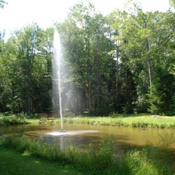 The pond and fountain at John J. Coughlin Memorial Park The pond and fountain at John J. Coughlin Memorial Park