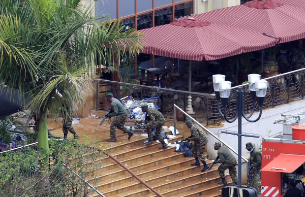 Kenya Defence Forces soldiers take their position at the Westgate shopping center, on the fourth day since militants stormed into the mall, in Nairobi September 24, 2013. Somalia's al Shabaab Islamist group said on Tuesday there were "countless dead bodies" in the Westgate shopping centre as security forces searched for militants still holed up in the complex after a weekend attack that authorities say killed 62 people. Kenya Defence Forces soldiers take their position at the Westgate shopping center, on the fourth day since militants stormed into the mall, in Nairobi September 24, 2013. Somalia's al Shabaab Islamist group said on Tuesday there were "countless dead bodies" in the Westgate shopping centre as security forces searched for militants still holed up in the complex after a weekend attack that authorities say killed 62 people.